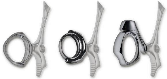 Unterschiedliche Sword Swivel Griffe und Ringe | Mizutani Schere Einzelanfertigung