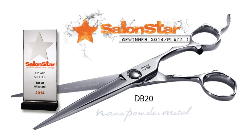 Mizutani Europe Salonstar Auszeichung Gewinner 2014 erster Platz in der Kategorie Scheren mit der Sword DB 20 | Mizutani Friseurschere mit