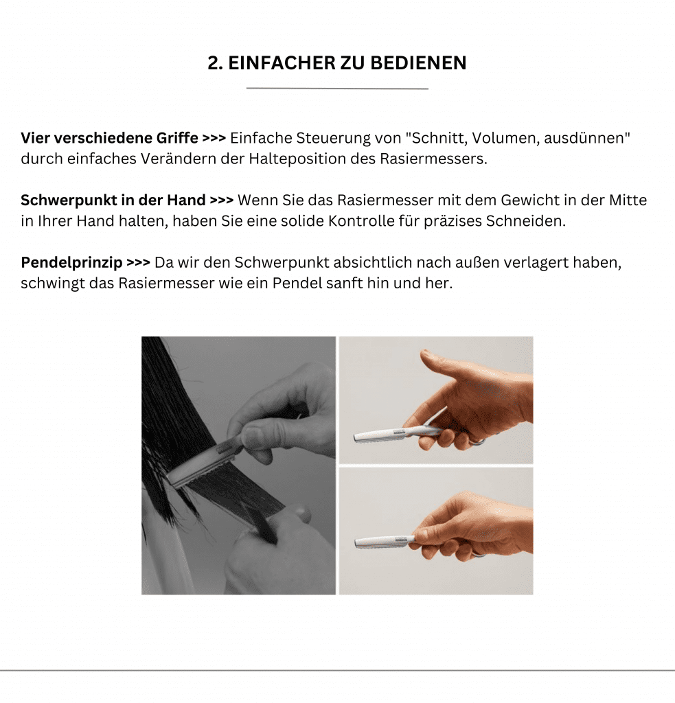 Rasiermesser - Cosine Razor von Mizutani Friseurscheren