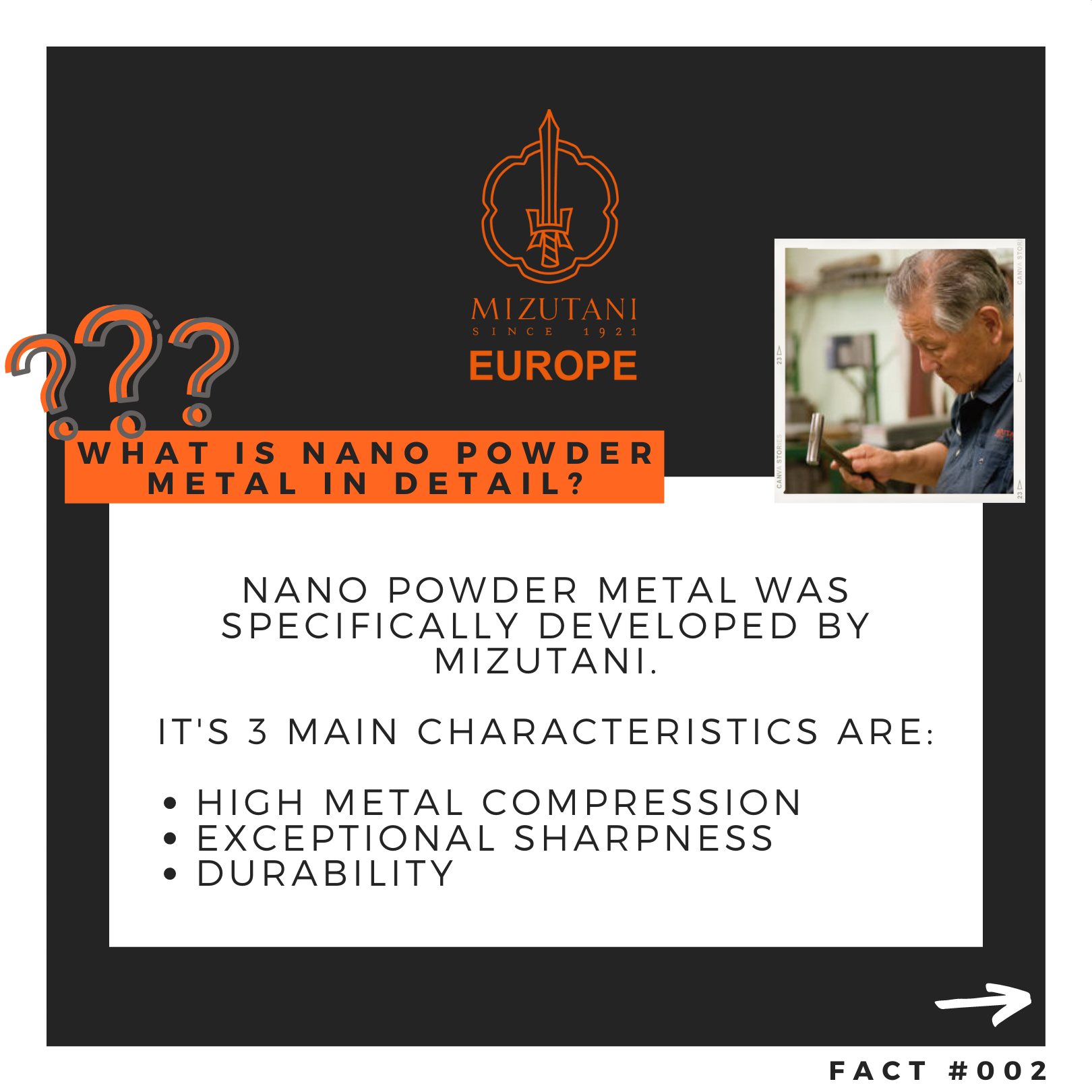 Mizutani Europe Facts Inhaltsfolie Nano Powder Metal
