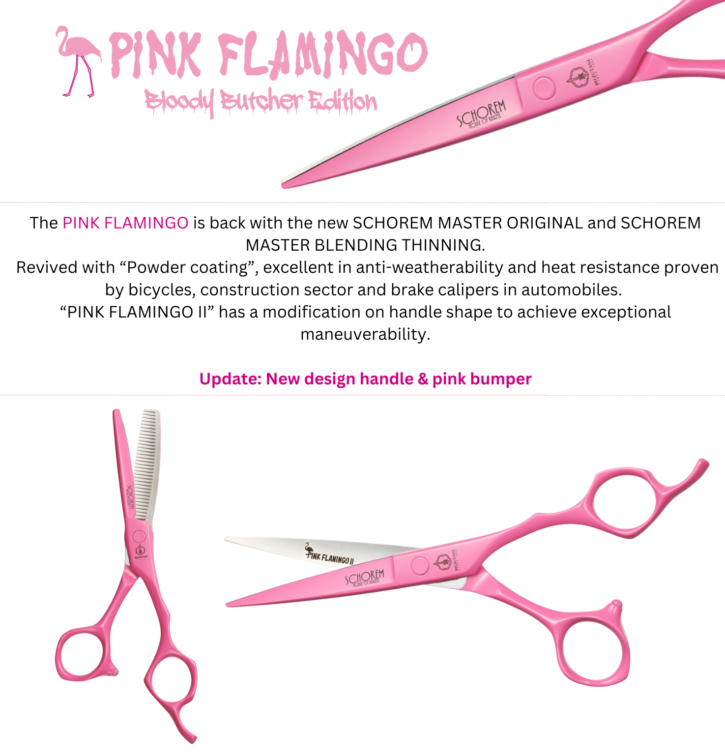 Pink Flamingo II Mizutani Hair Scissors