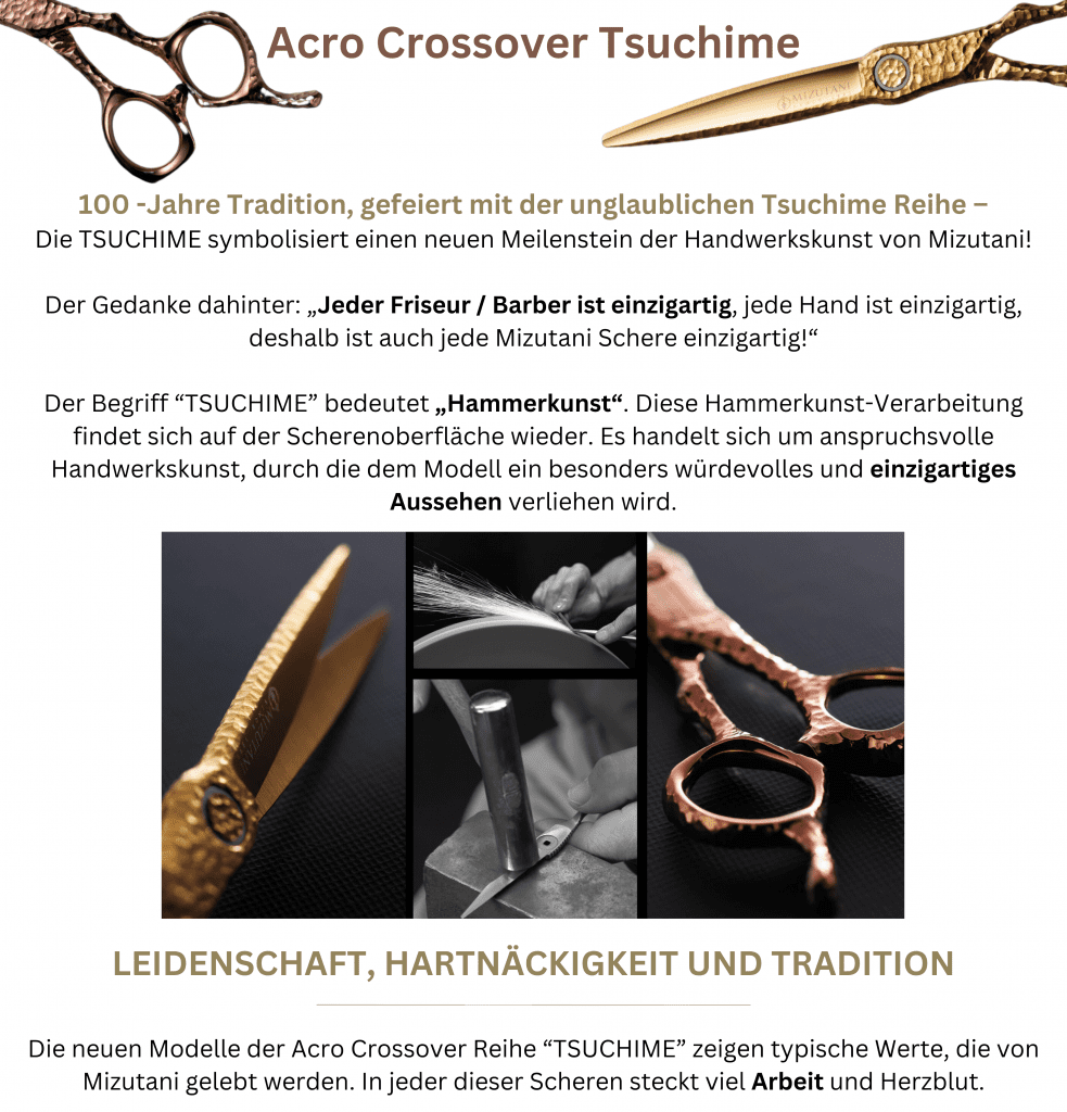 Mizutani Friseurscheren- Acro Crossover Tsuchime - Mizutani Friseurscheren