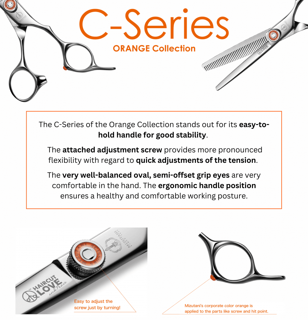 C-Series Blending Scissors Orange Collection 