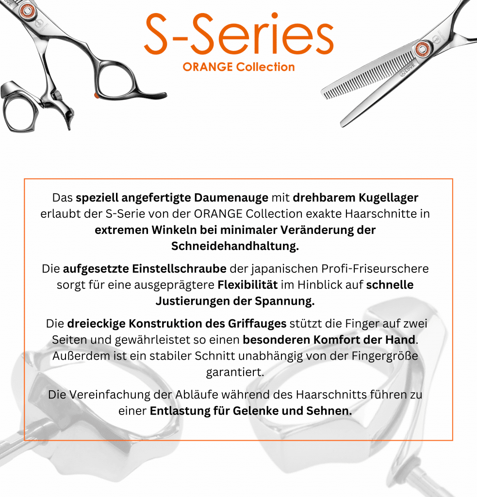 S-Serie Modellierschere Orange Collection