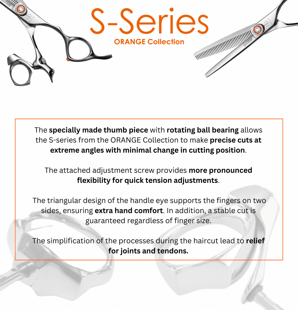 S-Series ORANGE Collection - Mizutani Thinning Scissors Lefty S-Series ORANGE Collection - Mizutani Thinning Scissors Lefty