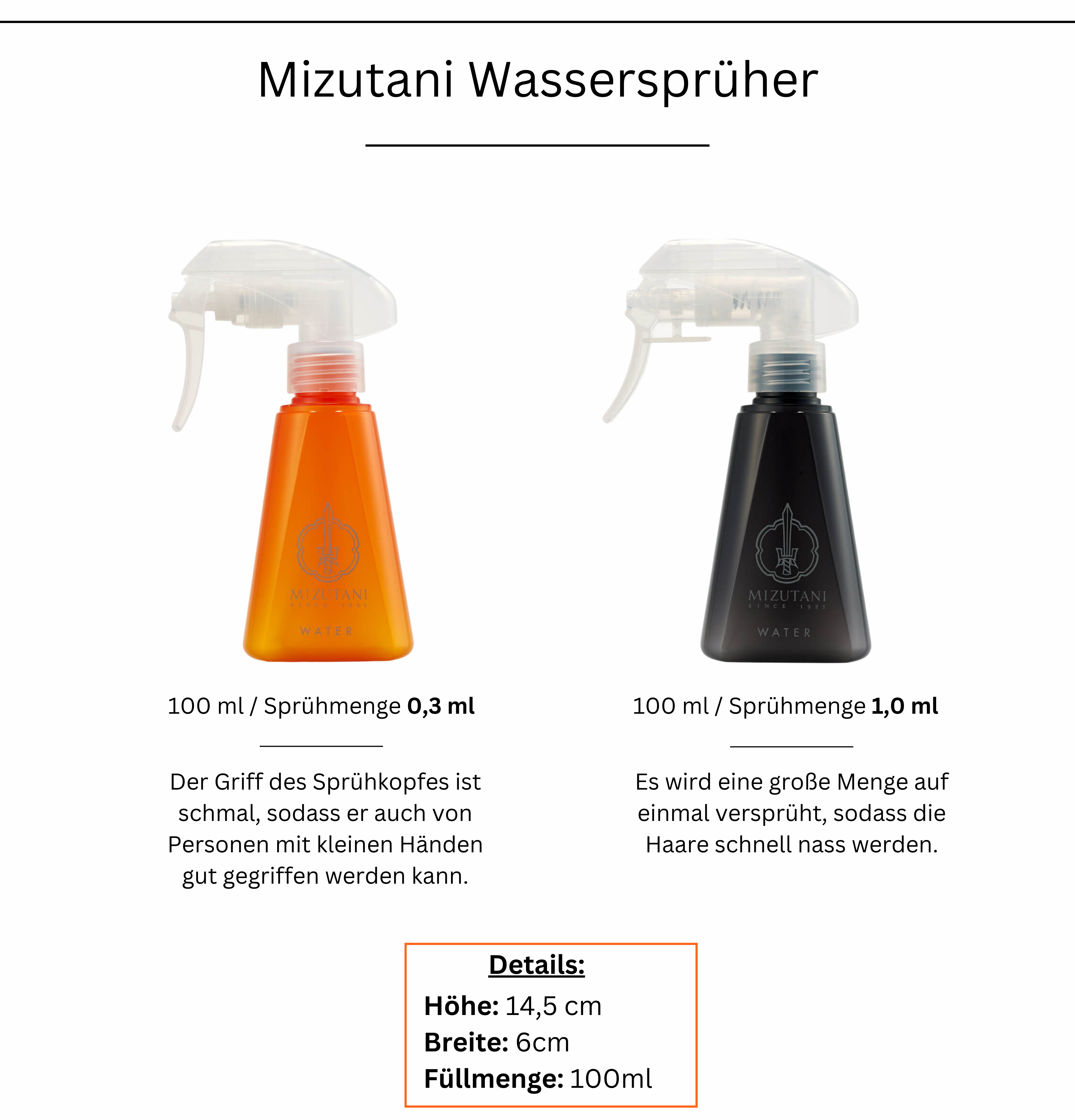 Mizutani Wassersprüher